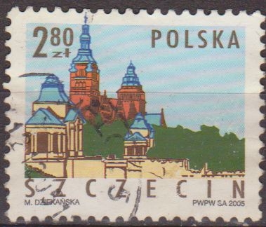 Polonia 2005 Scott 3779 Sello º Monumentos Ciudades Polacas Edificios Szczecin Pologne Polska Poland Polen 